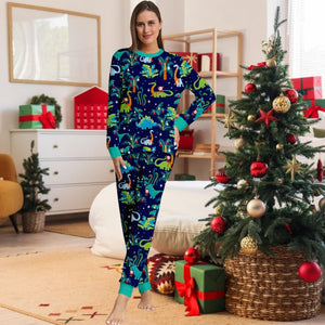 Dinosaur Family Matching Pajamas Set Fun Christmas Holiday Pjs For Men Women  Kids  Cozy Xmas Outfit For Family Photos 1763020080127.jpg