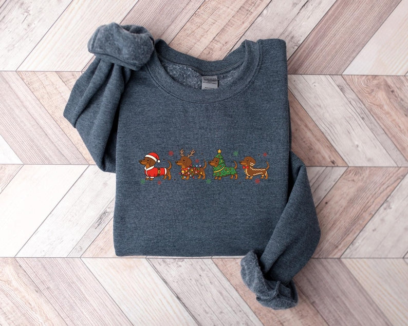 Dachshund Christmas Sweatshirt Wiener Dog Holiday Shirt Dog Lover Gift Holiday Sweater Cute Christmas Dog Shirt Funny Pet Lover Gift 1763086914072.jpg