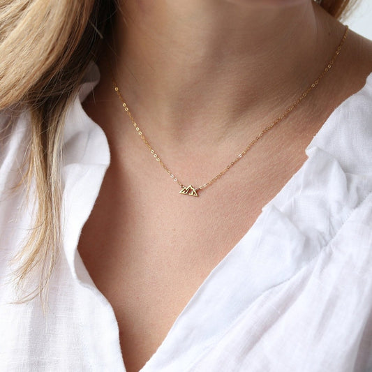 24k Gold Filled Mountain Necklace Dainty Minimalist Jewelry 1763088165226.jpg