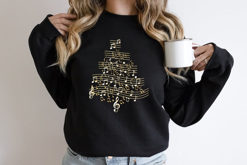 Christmas Tree Music Sweatshirt Music Note Tree Sweater Music Lover Christmas Gift Musician Mother Gift Shirt Christmas Vibes T Shirt 1763103232125.jpg