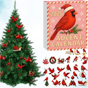 Cardinal Bird Advent Calendar 2025 Christmas Countdown Calendar With 24 Acrylic Red Bird Ornaments Holiday Decoration Gift For Bird Lovers 1763105875153.jpg
