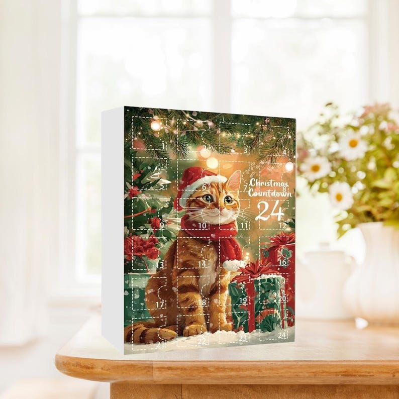 Cat Lovers Advent Calendar 2025 24 Day Christmas Countdown Calendar With 2d Acrylic Catscute Kitten Tree Ornamentsholiday Home Gift Decor 1763106064521.jpg