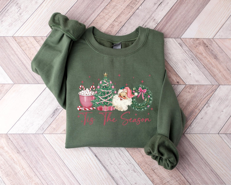 Tis The Season Sweatshirt Christmas Tis The Season Sweatshirt Merry Christmas Shirt Christmas Sweatshirt Cute Winter Hoodie 1763108179585.jpg
