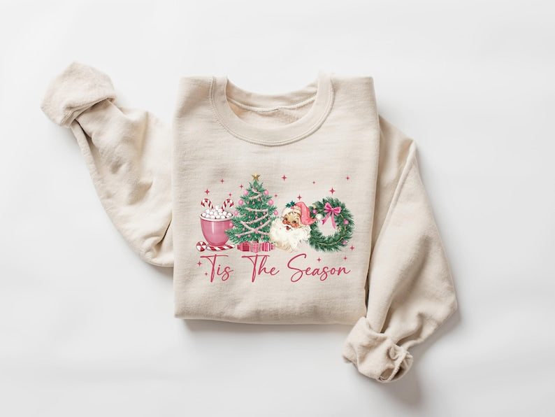 Tis The Season Sweatshirt Christmas Tis The Season Sweatshirt Merry Christmas Shirt Christmas Sweatshirt Cute Winter Hoodie 1763108179587.jpg
