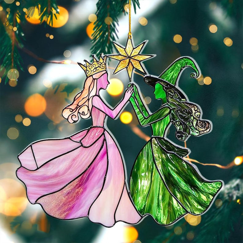 Elphaba And Glinda Besties Acrylic Ornament Wicked Christmas Ornament Wickeds Merch Wicked Ornament Wicked The Musical Wicked Movie 1763108807683.jpg