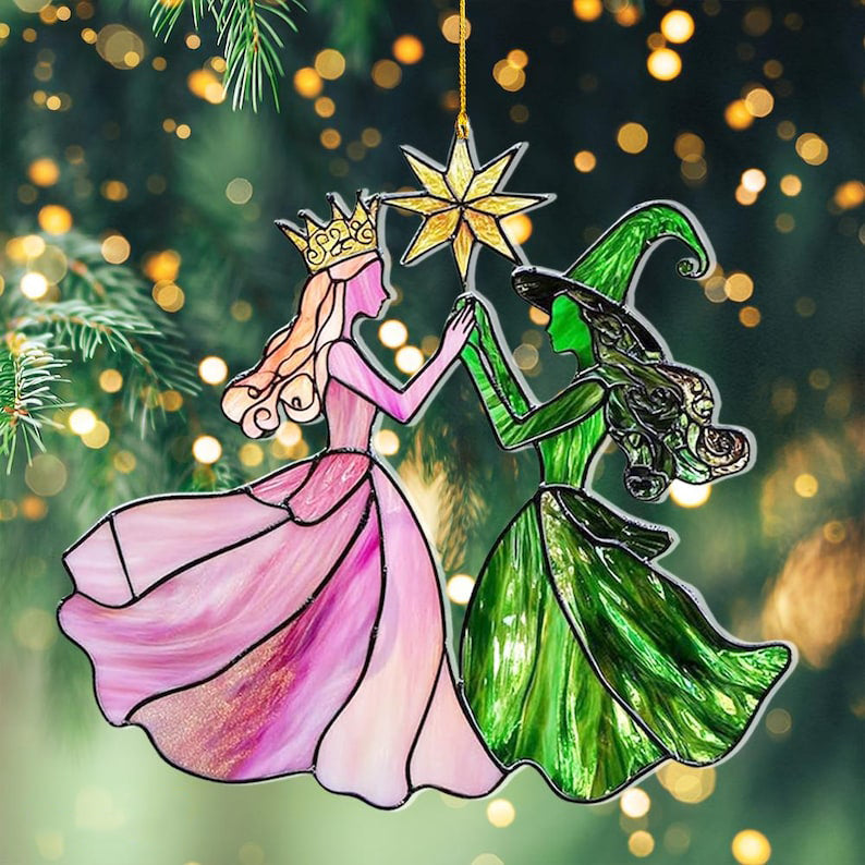 Elphaba And Glinda Besties Acrylic Ornament Wicked Christmas Ornament Wickeds Merch Wicked Ornament Wicked The Musical Wicked Movie 1763108808892.jpg
