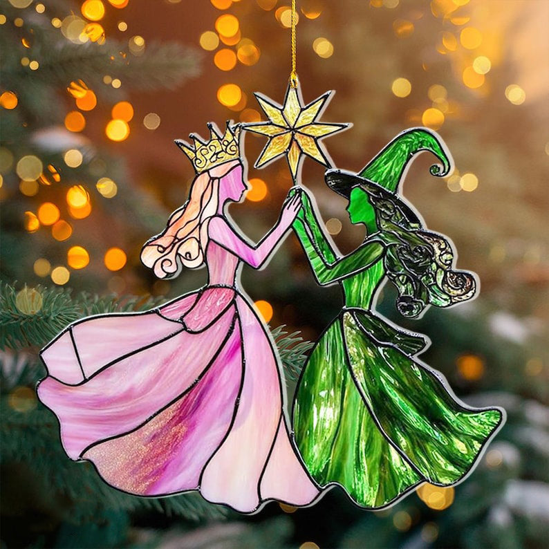 Elphaba And Glinda Besties Acrylic Ornament Wicked Christmas Ornament Wickeds Merch Wicked Ornament Wicked The Musical Wicked Movie 1763108809025.jpg