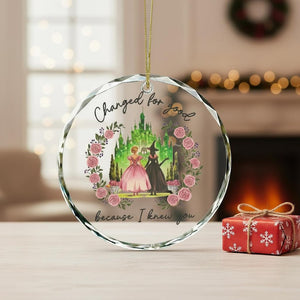 Wicked Christmas Glass Ornament Elphaba Glinda Ornament Wicked Change For Good Ornament Friendship Christmas Gift Broadway Wicked Musical 1763109221726.jpg
