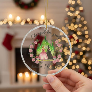 Wicked Christmas Glass Ornament Elphaba Glinda Ornament Wicked Change For Good Ornament Friendship Christmas Gift Broadway Wicked Musical 1763109222156.jpg