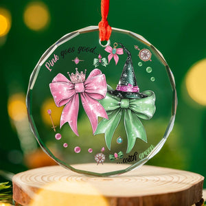 Wicked Movie Pink Goes Good With Green Ornament Broadway Musicals Ornament Broadway Gifts For Fan Wicked Christmas Ornament 1763110504209.jpg
