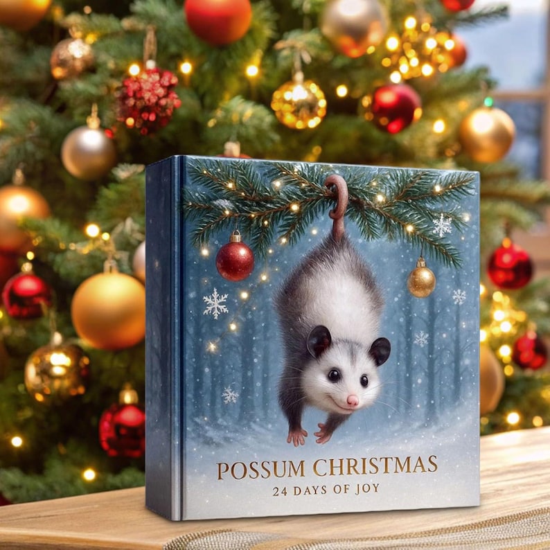 Possum Advent Calendar 2025 24 Day Holiday Countdown Box With Cute Hanging Ornaments Festive Tree Decorations For Animal Lovers 1763113506318.jpg