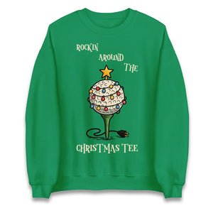 Rockin Around The Christmas Tee Funny Golf Christmas Jumper Xmas Funny Sweatshirt Adults Festive Hoodie Christmas T Shirt 1763345741374.jpg