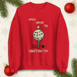 Rockin Around The Christmas Tee Funny Golf Christmas Jumper Xmas Funny Sweatshirt Adults Festive Hoodie Christmas T Shirt 1763345741436.jpg