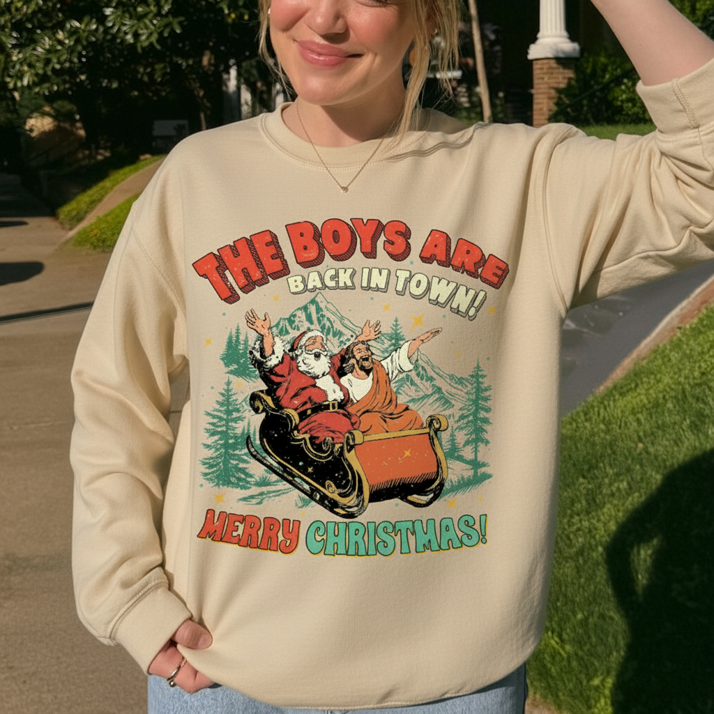 The Boys Are Back In Town Christmas Shirt Funny Christmas Tee 1763348134538.png