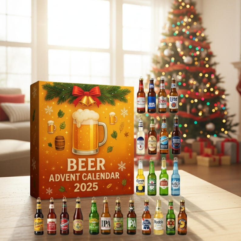 Beer Advent Calendar 2025  24 Mini Craft Beer  Inspired Ornaments  Craft Beer Blind Box Ornament Advent Calendar  Gift  Gift For Him 1763364376302.jpg