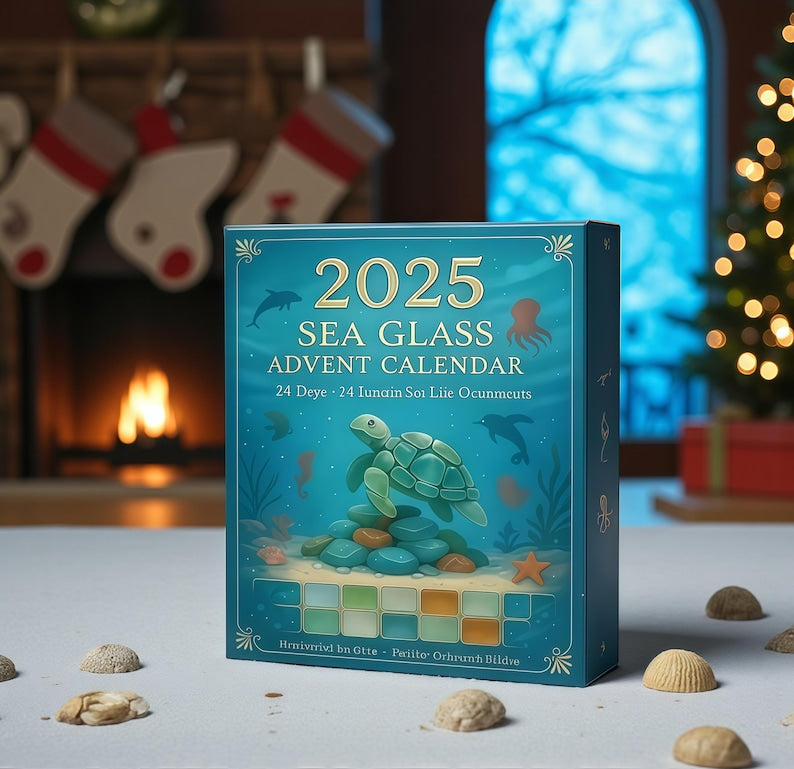2025 Sea Life Advent Calendar  Faux Sea Glass Acrylic Ornaments 1763365443119.jpg