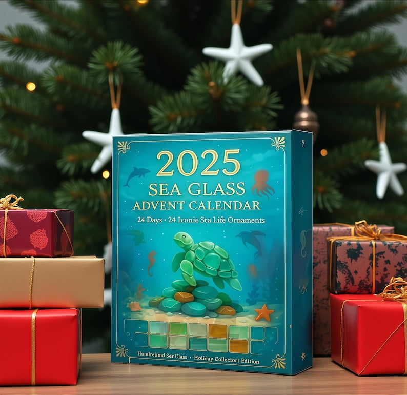 2025 Sea Life Advent Calendar  Faux Sea Glass Acrylic Ornaments 1763365443560.jpg