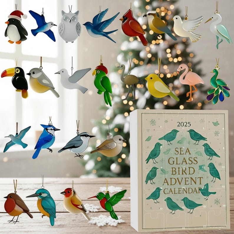 Bird Advent Calendar 2025  24 Day Bird Figurines  Vintage Christmas Ornament Countdown  Fun Holiday Gift For Kids  Families Decor 1763365625121.jpg