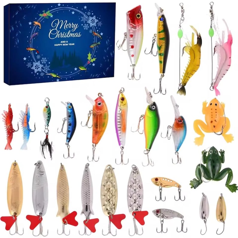 Christmas Fishing Lures Advent Calendar 24 Days Fishing Bait Hooks Advent Calendar Festival Theme Xmas Surprise Gift 1763366229229.jpg