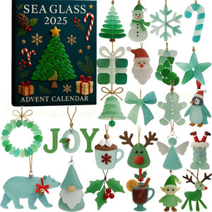 Sea Glass Christmas Advent Calendar 2025 Christmas Tree Decorations Calendar With Acrylic Christmas Ornaments Countdown Calendar 1763366259979.jpg