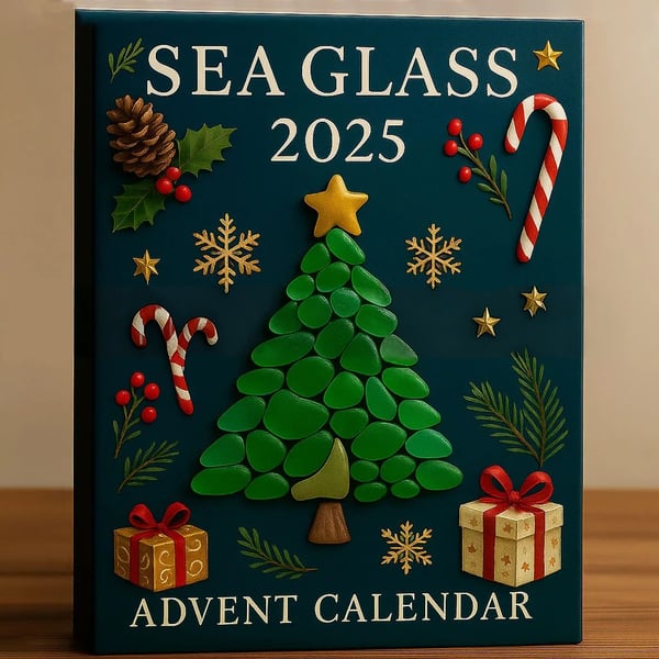 Sea Glass Christmas Advent Calendar 2025 Christmas Tree Decorations Calendar With Acrylic Christmas Ornaments Countdown Calendar 1763366260173.jpg