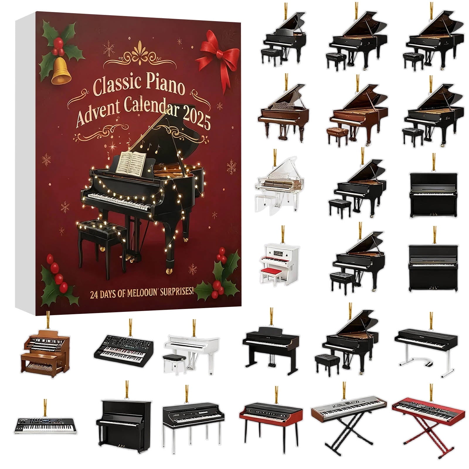 Classic Piano Ornaments 24 Day Christmas 2025 Music  Joy Advent Calendar With Guitar Grand Piano Violin Saxophone Music Instruments 1763367113082.jpg