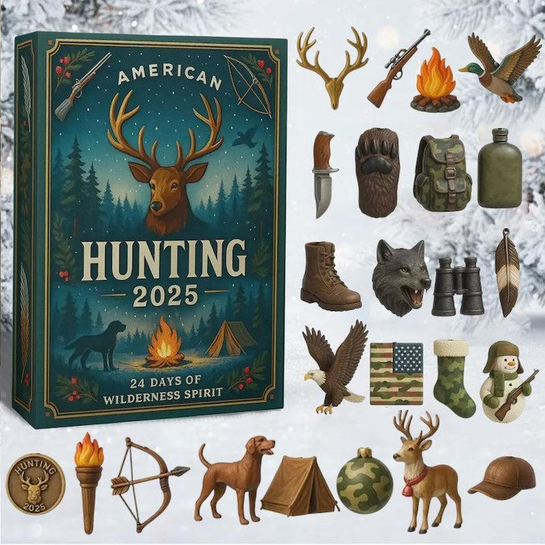 Hunting Advent Calendar 2025 Gifts For Hunting Lovers Gifts For Him Christmas Ornaments Hunting Gift Christmas Countdown 1763368106758.jpg