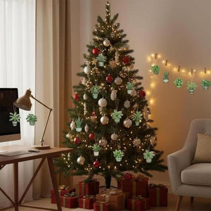 Plant Advent Calendar Green Tree Figurines Classic Holiday Decor Unique Green Look Festive Countdown Calendar Christmas Collectible 1763368232207.jpg