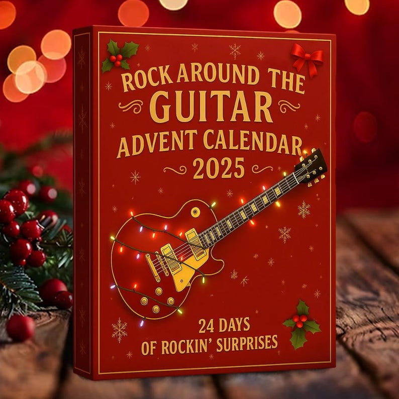 Rock Guitar Advent Calendar Christmas 2025gift For Music Loverguitarist Present Music Themedfestive Home Decor Guitar Decorations 1763368514268.jpg