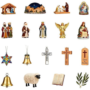 Christian Advent Calendar 2025 24 Day Christian Figurines  Vintage Christmas Ornament Countdown 1763368588256.jpg