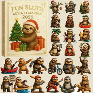 Christmas Calendar Advent 2025 Sloth Ornaments Set 2d Acrylic Christmas 1763368766851.jpg
