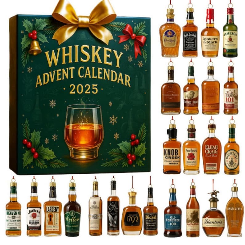 Whiskey Advent Calendar 2025 24 Days Xmas Calendar Musical Keepsake Christmas Countdown Decor Surprise Xmas Gifts Whiskey Gift Set 1763369958981.jpg