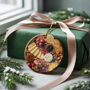 Charcuterie Ornament Wine Ornament Hostess Gift White Elephant Or Ornament Exchange For Foodies Cheese Lover 1763434348244.jpg
