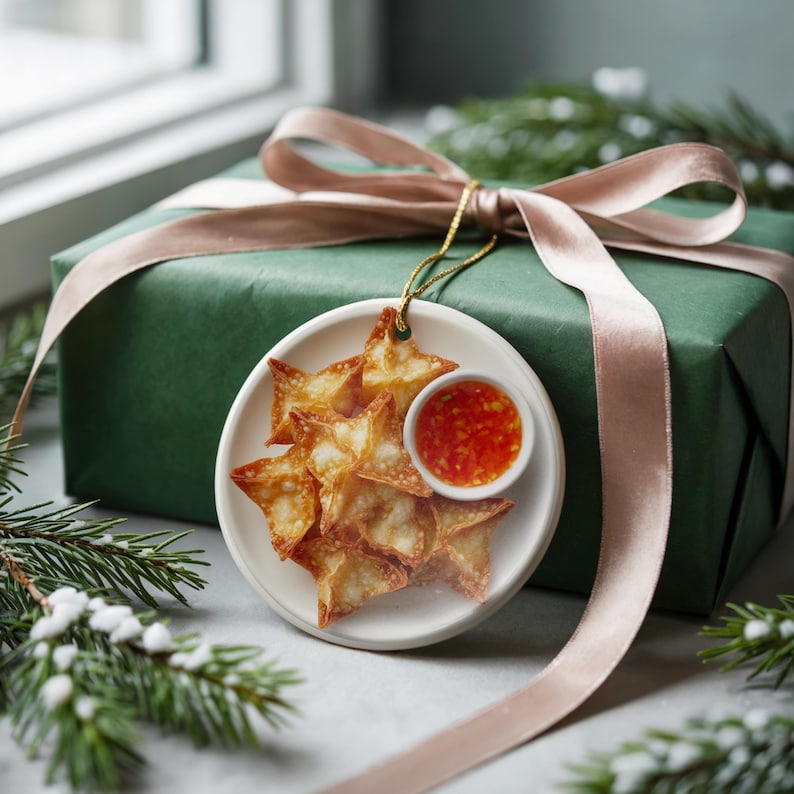 Crab Rangoon Ornament Seafood Lover Gift White Elephant Or Ornament Exchange For Foodies Weirdcore Gift Sushi Lover 1763434665347.jpg