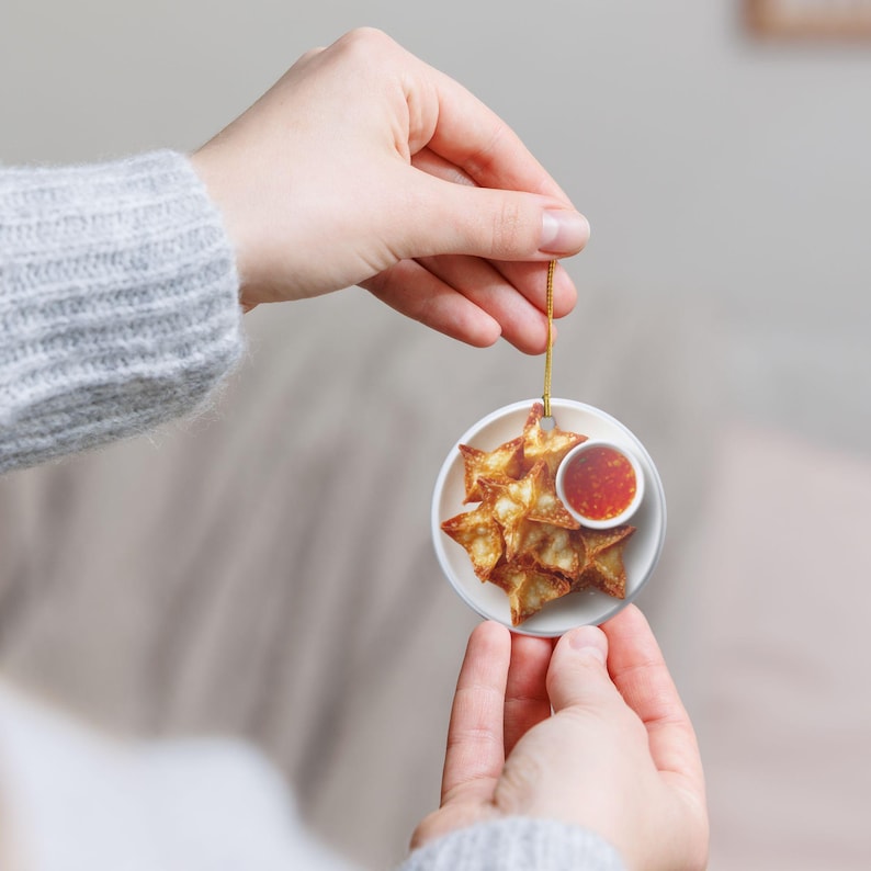 Crab Rangoon Ornament Seafood Lover Gift White Elephant Or Ornament Exchange For Foodies Weirdcore Gift Sushi Lover 1763434665397.jpg