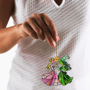 Elphaba And Glinda Stained Glass Effect Christmas Ornament Wizard Of Oz Wicked Musical Fan Art Decor Xmas Tree Window Decoration 1763435526124.jpg