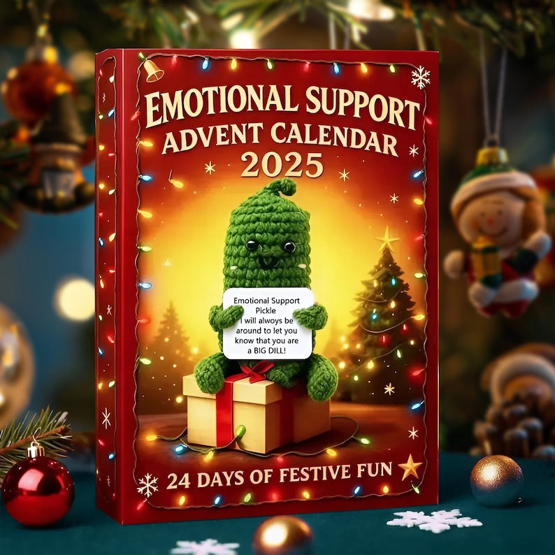 Emotional Support Advent Calendar 2025 24 Day Figurines  Vintage Christmas Ornament Countdown 1763453219105.jpg