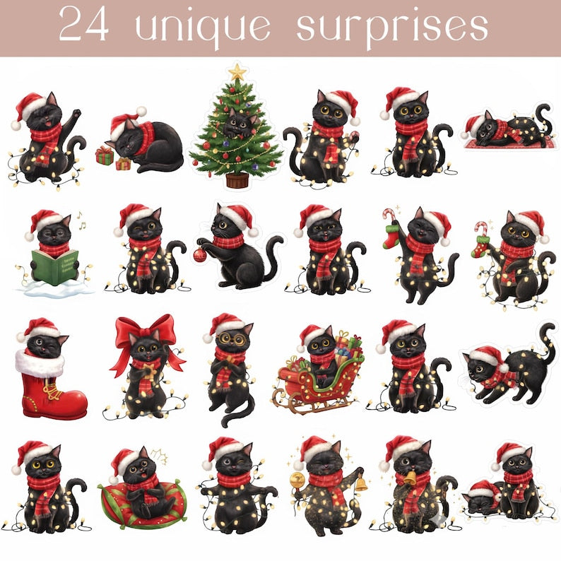 Christmas Black Cat Magic Advent Calendar 2025 24 Days Blind Box Cute Cat Christmas Gift Holiday Countdown For Cat Lovers 1763454314862.jpg