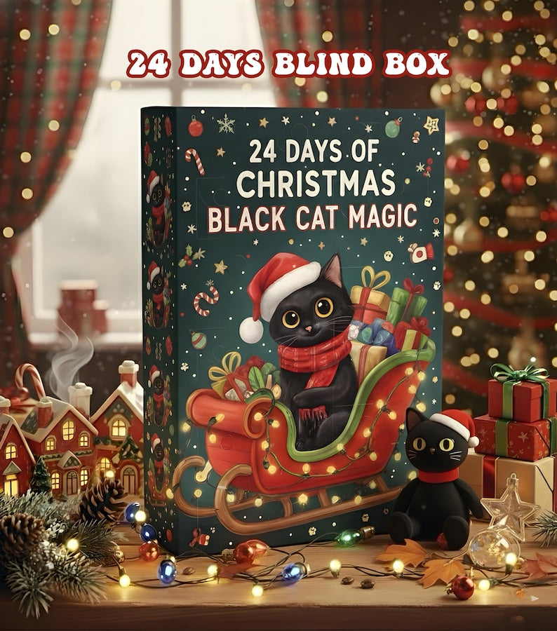 Christmas Black Cat Magic Advent Calendar 2025 24 Days Blind Box Cute Cat Christmas Gift Holiday Countdown For Cat Lovers 1763454314876.jpg