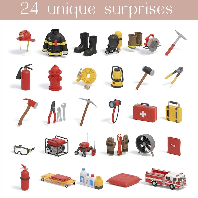 Firefighter Advent Calendar 2025 Heroes Of The Flame 24 Days Blind Box Fireman Christmas Gift Emergency Services Holiday Countdown 1763454968849.jpg