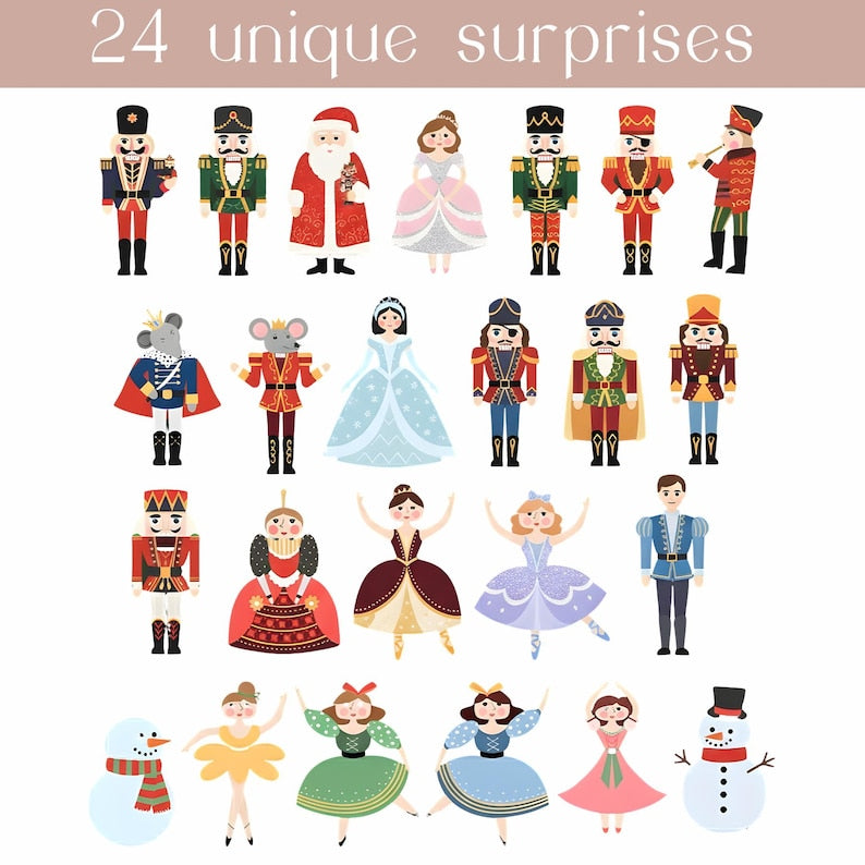 Nutcracker Advent Calendar 2025 24 Days Christmas Blind Box Ballet Nutcracker Gift Holiday Countdown For Kids  Adults 1763455050175.jpg