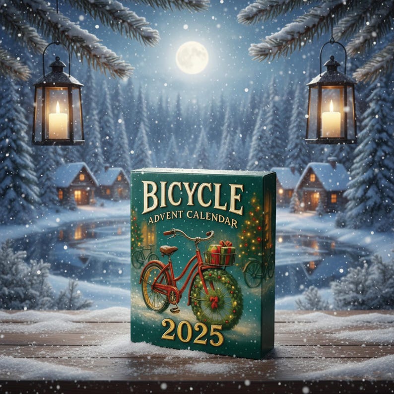 Bicycle Advent Calendar 2025 Christmas 24 Assorted Mini Bicycle Ornaments 1763455559285.jpg