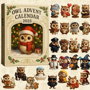 Owl Advent Calendar 2025 24 Christmas Countdown Cute Animal Ornament Christmas Home Decor 1763459544366.jpg
