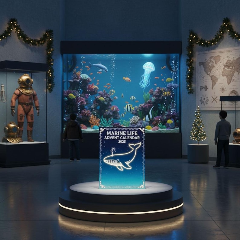 Marine Life Advent Calendar 2025 24 Day Ocean Lover Countdown Box Sea Animal Acrylic Gift Christmas Advent Calendar For Nature Lovers 1763459891589.jpg