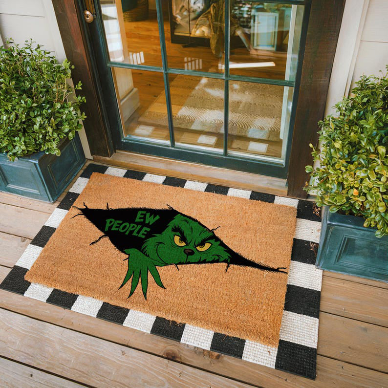 Ew People Doormat Grinch Doormat Housewarming Gifts Christmas Doormat Holiday Decor Winter Doormat Holiday Porch Decor Christmas Gift 1763517498630.jpg