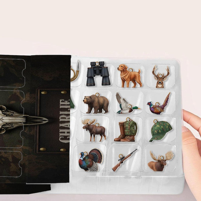 Personalized Hunting Life Advent Calendar Hunting Lover Gift Acrylic Blind Box Countdown Calendar With Ornaments Christmas Gift Ideas 1763518064090.jpg
