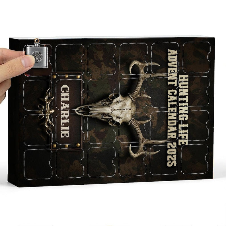 Personalized Hunting Life Advent Calendar Hunting Lover Gift Acrylic Blind Box Countdown Calendar With Ornaments Christmas Gift Ideas 1763518064092.jpg