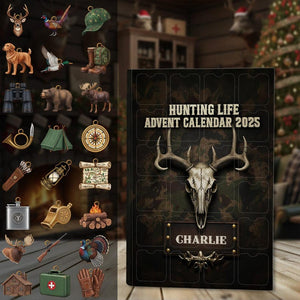 Personalized Hunting Life Advent Calendar Hunting Lover Gift Acrylic Blind Box Countdown Calendar With Ornaments Christmas Gift Ideas 1763518064710.jpg