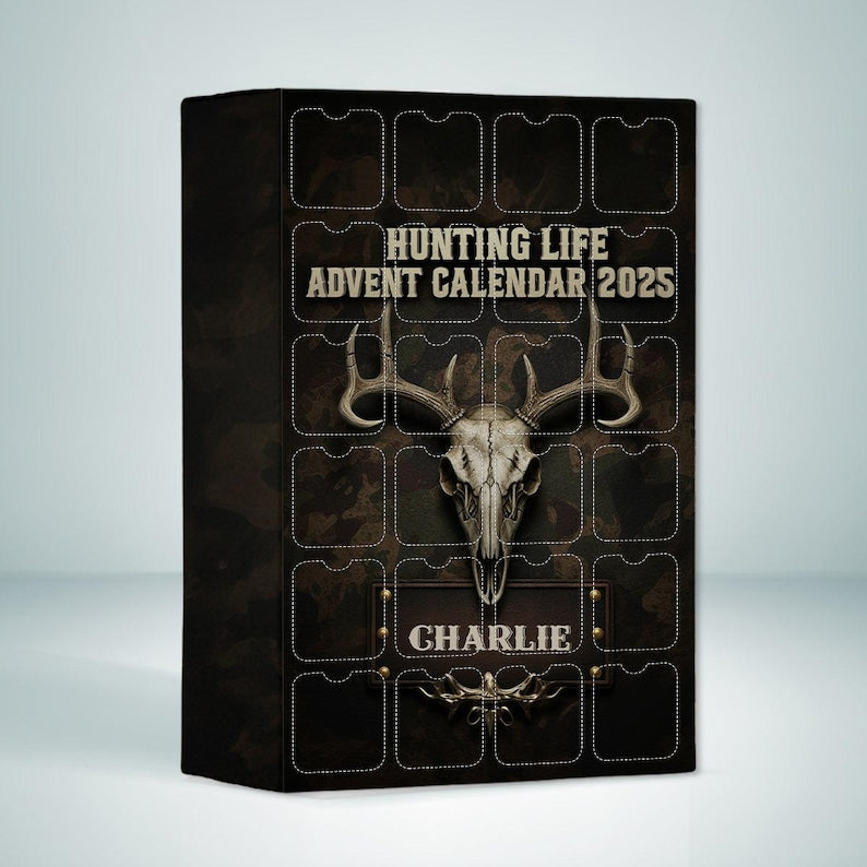 Personalized Hunting Life Advent Calendar Hunting Lover Gift Acrylic Blind Box Countdown Calendar With Ornaments Christmas Gift Ideas 1763518064718.jpg