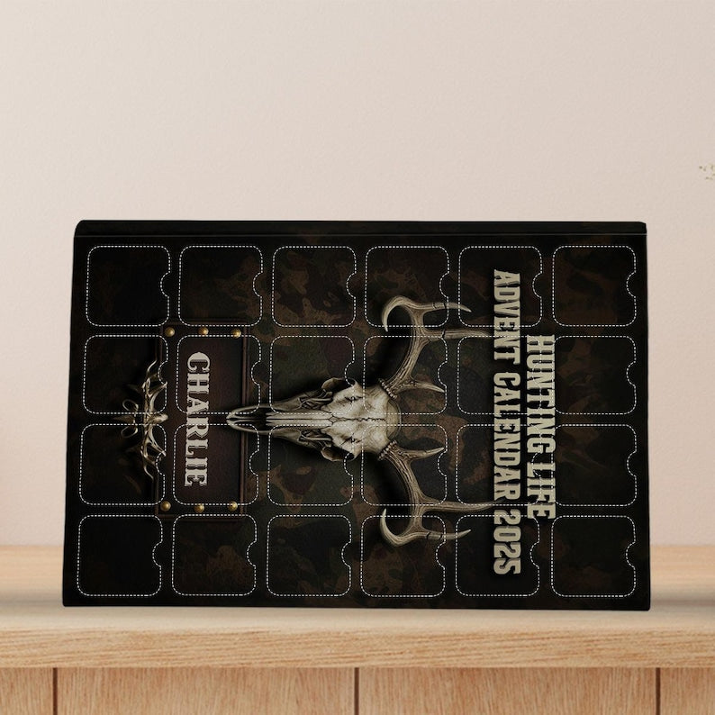 Personalized Hunting Life Advent Calendar Hunting Lover Gift Acrylic Blind Box Countdown Calendar With Ornaments Christmas Gift Ideas 1763518064724.jpg